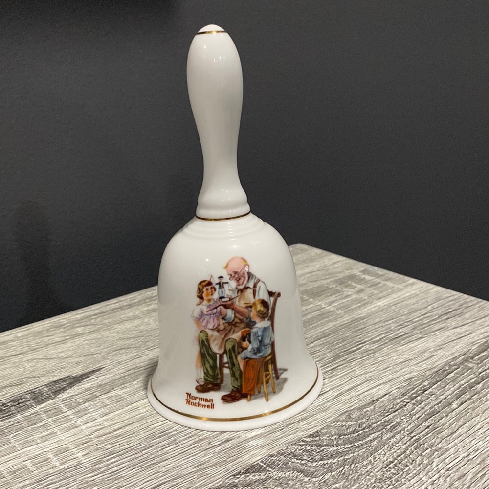Norman Rockwell “The Toymaker” Dinner Bell